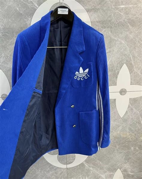 adidas x gucci blue jacket|adidas x gucci hard sided.